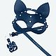 Cat mask made of genuine leather, Mask for role playing, Moscow,  Фото №1