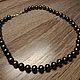 Pearl necklace(black) Class AA through a knot and 925 silver. Necklace. marusjy. My Livemaster. Фото №6