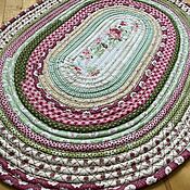 Для дома и интерьера handmade. Livemaster - original item Oval cotton mat. Handmade.