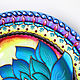 Decorative plate 'Night Lotus' hand painted d 25 cm. Plates. Art by Tanya Shest. My Livemaster. Фото №6