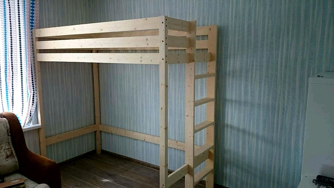 Кровать-чердак деревянная Березка 7.1 н034955