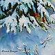 Oil painting landscape 'Winter forest'. Pictures. yuliabogun. Online shopping on My Livemaster.  Фото №2