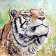 Copy of the picture oil painting tiger the picture with the animal. Pictures. Picture&miniature lacquer painting. My Livemaster. Фото №5