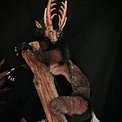 Каркасный Хохлатый Бабочковый Собакодракон-Друид