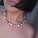 Колье из подлинного Японского жемчуга Касуми. Колье. Gulshat (jewelry-flower). Интернет-магазин Ярмарка Мастеров.  Фото №2