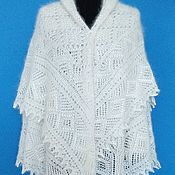 Аксессуары handmade. Livemaster - original item 267 down shawl Orenburg openwork accessories shawl. Handmade.
