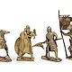 Soldiers figurines, knights on foot, brass, 7-8 cm. Figurine. Master Lihman. My Livemaster. Фото №4