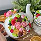 Чайник керамический белый с декором из полимерной глины. Чайники. decorative.cups_. Ярмарка Мастеров.  Фото №9