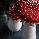Textile mushrooms 'fly Agaric' embroidered with pearls. Stuffed Toys. Secret Jar. Online shopping on My Livemaster.  Фото №2