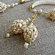 Beads pearl 'Marshmallow'. Wedding necklace. Lazurnoe nebo (azurhimmel). Ярмарка Мастеров.  Фото №5