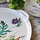 Винтаж: Блюдо с ручками. 32 см. Botanica. Villeroy & Boch. Кухонная утварь винтажная. Винтажная посуда из Германии. Ярмарка Мастеров.  Фото №5
