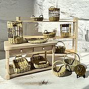 Куклы и игрушки handmade. Livemaster - original item Doll Miniature Bread Basket Accessories for Dolls Toys. Handmade.