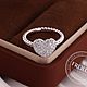Заказать Золотое кольцо Сердце с бриллиантами. FROLOF JEWELRY. Ярмарка Мастеров. . Кольцо на весь палец Фото №3