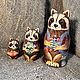 Matryoshka A Family Of Raccoons. Dolls1. Original painted Souvenirs and gift. Online shopping on My Livemaster.  Фото №2