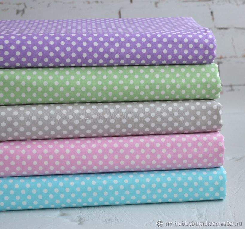 В наличии тольк. №4. Ткань хлопок "Крупные горошины" в интернет ...