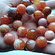 Agate peach smooth beads 14mm. Beads1. Businka (businkamag). Online shopping on My Livemaster.  Фото №2