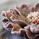 Brooch-pin: Flower made of felt ' Tenderness', Brooches, Kamensk-Shahtinskij,  Фото №1