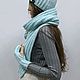 Вязаный комплект шапка БИНИ+шарф+митенки. Шапки. Irina-simanova-handmade. Интернет-магазин Ярмарка Мастеров.  Фото №2