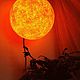 Оранжевый Светильник - Солнце 25 см, оригинальный подарок астроному,. Потолочные и подвесные светильники. Lampa la Luna byJulia. Ярмарка Мастеров.  Фото №6