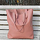 Кожаная женская сумка шоппер коричневая сумка-мешок. Сумка-мешок. Migoto_bags. Ярмарка Мастеров.  Фото №5