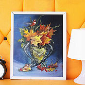 Ромашки, полевые цветы, картина маслом 40х50см