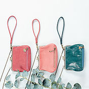 Сумки и аксессуары handmade. Livemaster - original item Purse cosmetic bag clutch bag small leather on the clasp. Handmade.