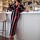 Striped knitted dress, designer dress. Dresses. elmdesign (ELMDESIGN). My Livemaster. Фото №5
