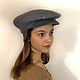 Grey woolen cap, available in size 57-59. Caps1. STUDIO-FELT Katerina Alekseeva. My Livemaster. Фото №5