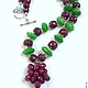 necklace, designer necklace, necklace for every day necklace out, the necklace of rubies, a necklace of emeralds, necklace with pendant, necklace for gift, beads from rubies, emeralds beads, beads wit
