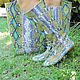 A set of Python. boots and bag. High Boots. Exotic Workshop Python Fashion. Online shopping on My Livemaster.  Фото №2