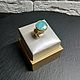 Chalcedony ring, large ring with green stone,mint. Rings. Irina Moro. My Livemaster. Фото №4