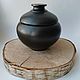 Pot ceramic with lid. Black pottery. Pot. Mochalka.. Online shopping on My Livemaster.  Фото №2