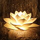 White Lotus Lamp night light Golden handmade gift, Nightlights, Tula,  Фото №1