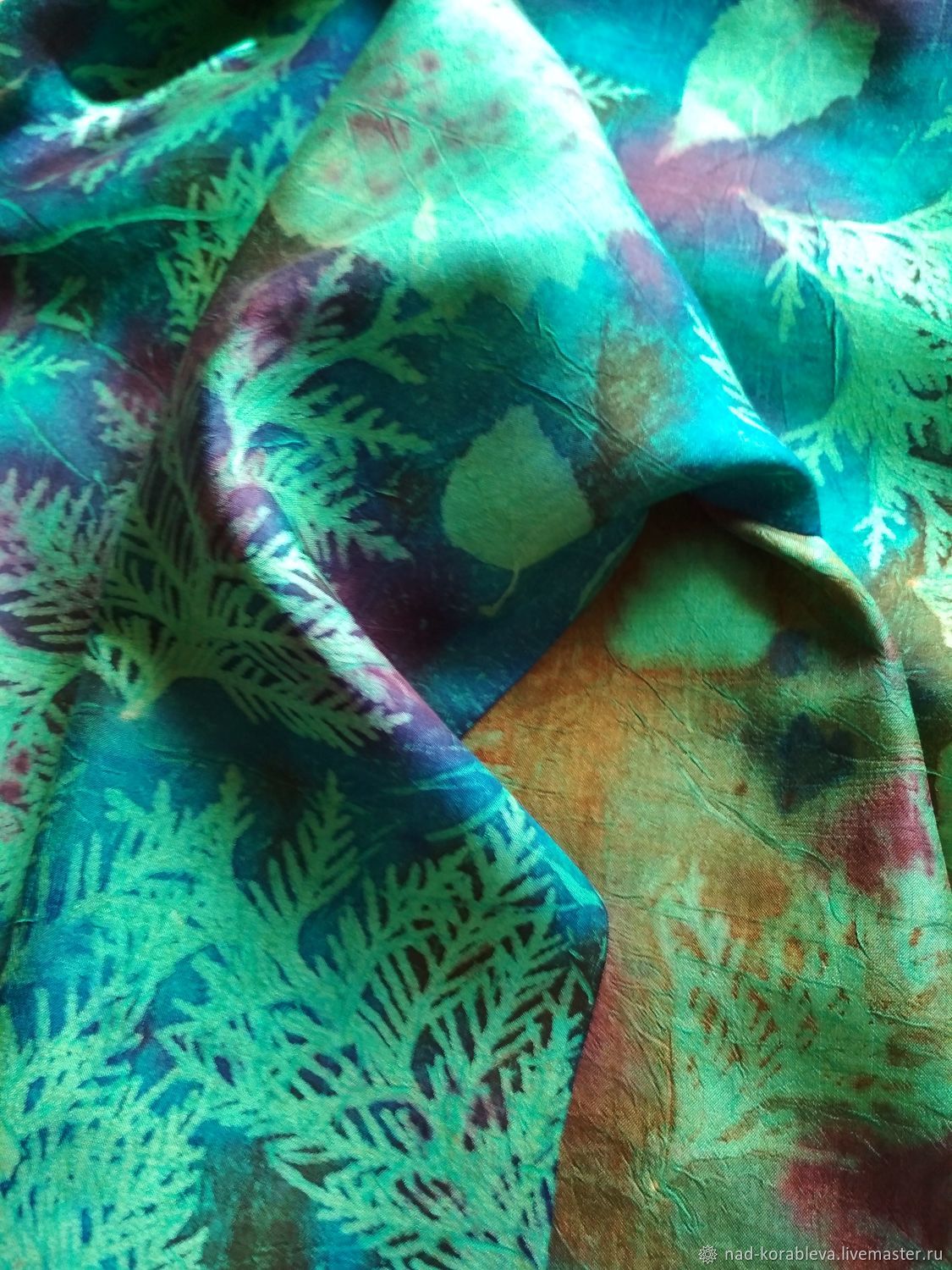 hand dyed silk scarves