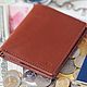 Order Wallet genuine leather Compact (brown). EZCASE - Leather Design Studio. Livemaster. . Wallets Фото №3