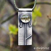 Украшения handmade. Livemaster - original item Silver Motley Grass pendant on a chain. Handmade.