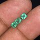  Изумруды на пусеты серьги Замбия. Кристаллы. Kossgems. Ярмарка Мастеров.  Фото №4