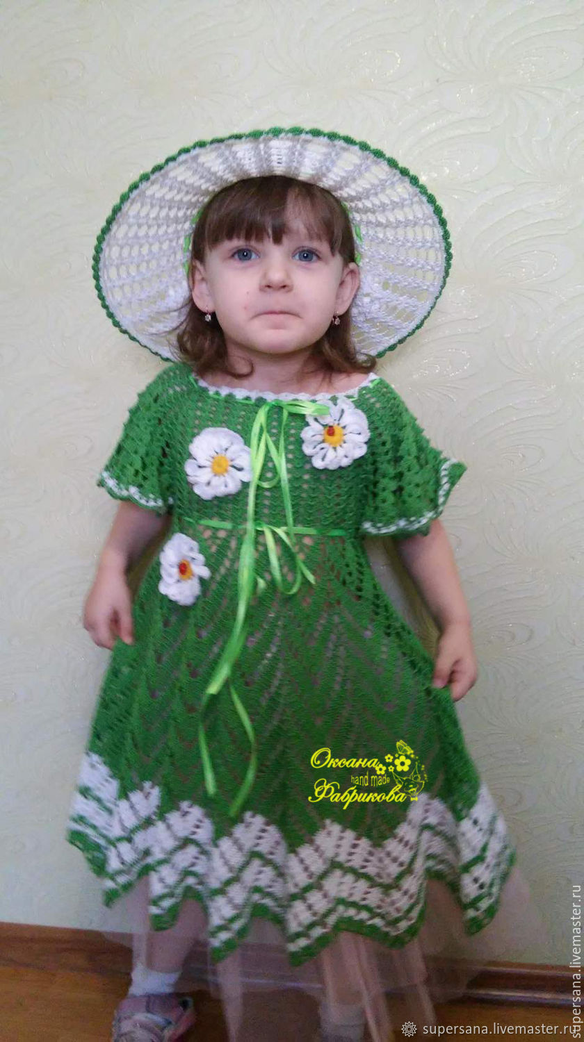 Детское платье ромашка