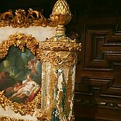 Винтаж: Пара вышивок Ришелье с грифонами, Франция