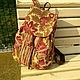 Рюкзак из винтажного гобелена яркий рыжий Янтарный, Рюкзаки, Рязань,  Фото №1
