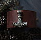 Leather bracelet with THOR's HAMMER, Phalanx ring, Volgograd,  Фото №1