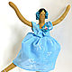Кукла в стиле Тильда Балерина голубая, Куклы Тильда, Санкт-Петербург,  Фото №1