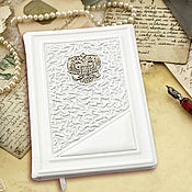 Канцелярские товары handmade. Livemaster - original item Womens leather diary. A notebook bound in leather with engraved. Handmade.