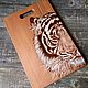 Tiger and leopard cutting boards'. Utensils. hellopoints. My Livemaster. Фото №5