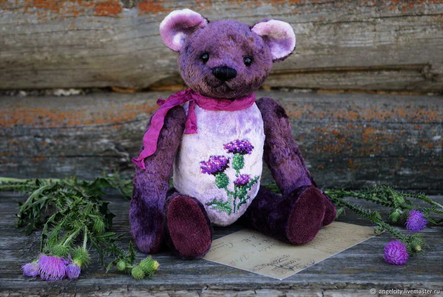 embroidered teddy bears