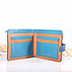 Men's leather wallet 'RHYTHM' (blue). Wallets. CRAZY RHYTHM bags (TP handmade). Online shopping on My Livemaster.  Фото №2