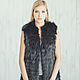 Long fox fur vest in black. Vests. Forestfox. Family Fur Atelier. Online shopping on My Livemaster.  Фото №2