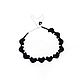 Black HEARTS crystal bead necklace, Necklace, St. Petersburg,  Фото №1