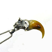 Украшения handmade. Livemaster - original item Pendant-amulet-amulet lynx claw lynx head. Handmade.