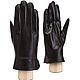 Size 9.5. Winter men's gloves made of black and brown leather, Vintage gloves, Nelidovo,  Фото №1